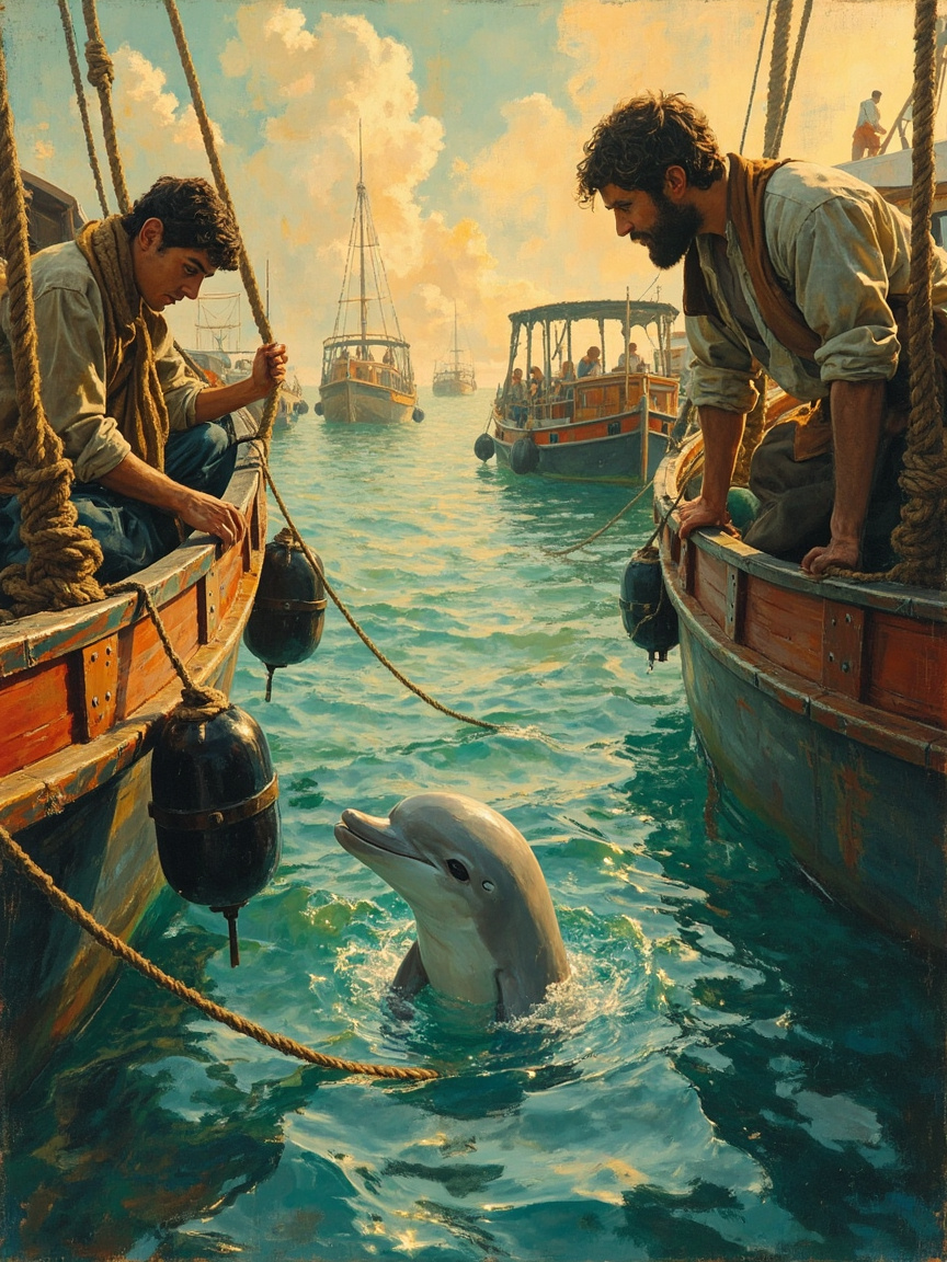 Der Delphin im Hafen