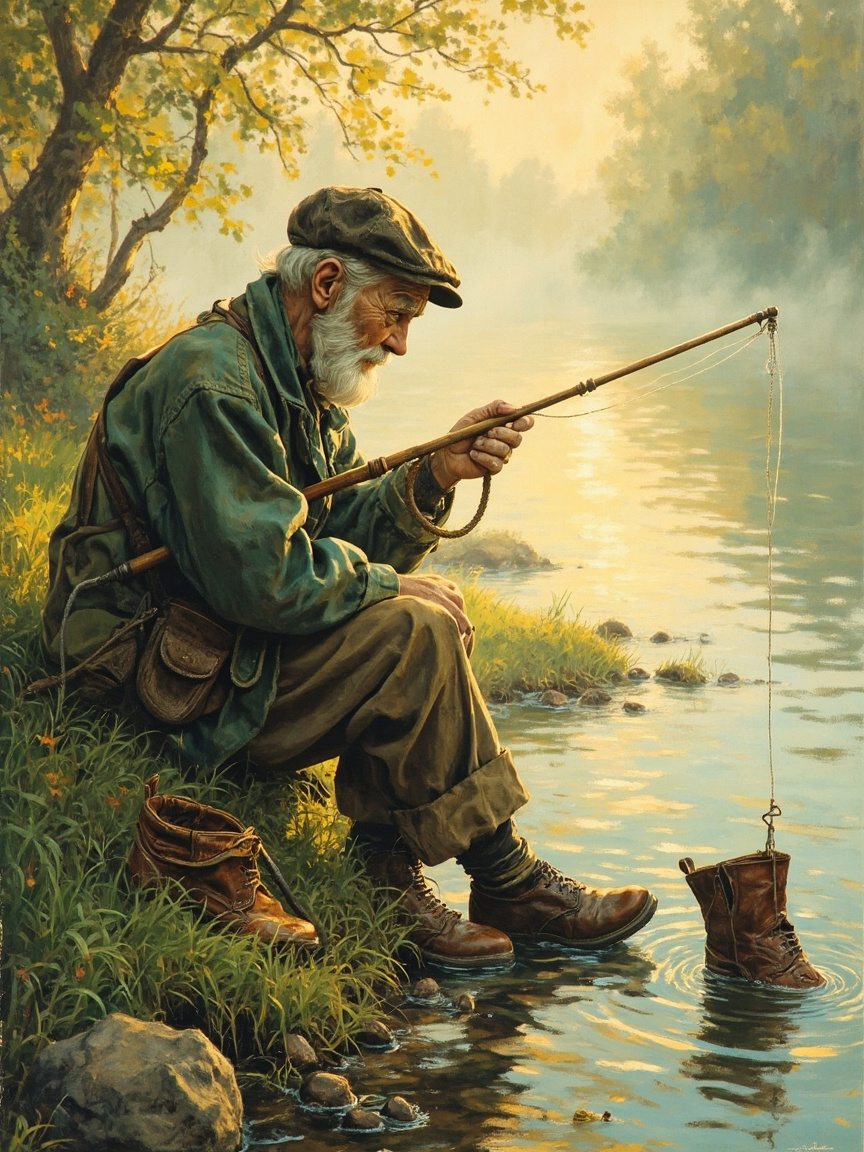 Die Stiefel des Fischers