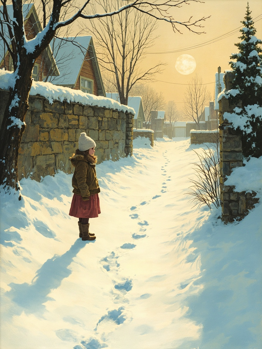 The Morning Snow Trail