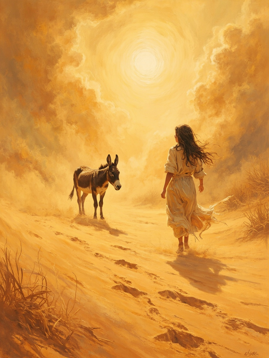 The Donkey in the Sandstorm