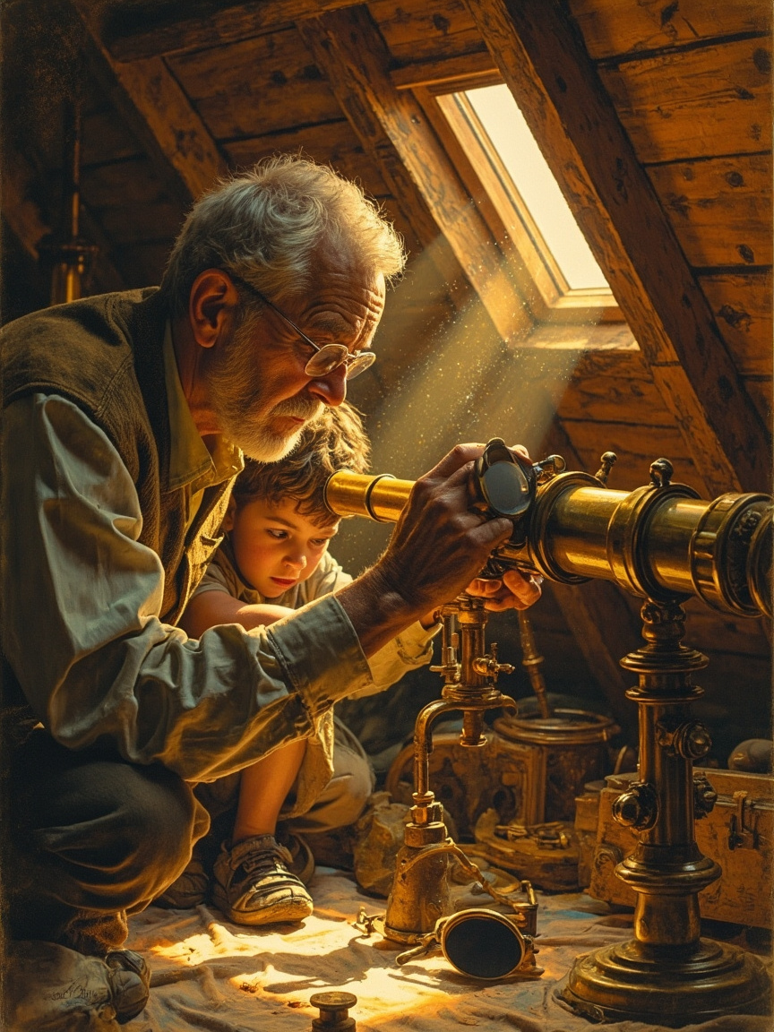 The Old Brass Telescope