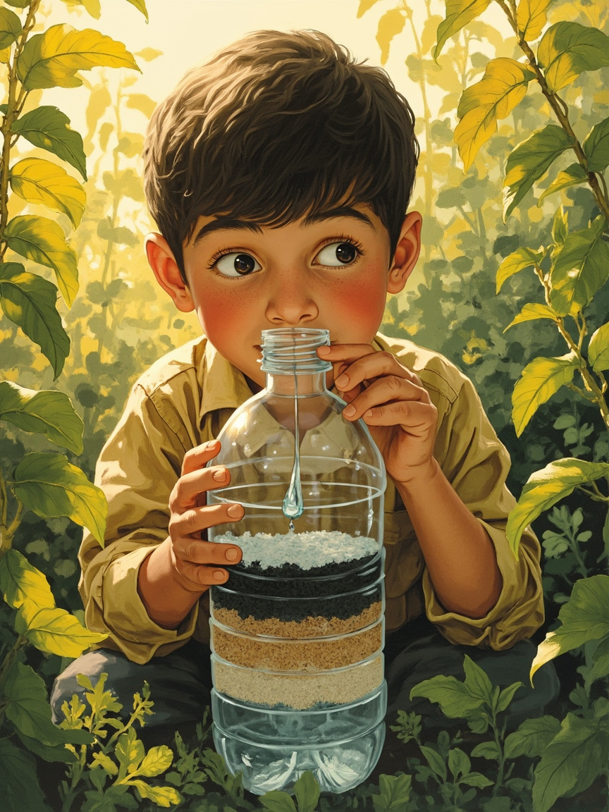 The Clear Water Bottle