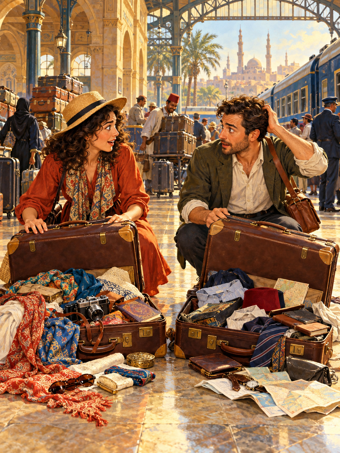 Suitcase Swap at the Station