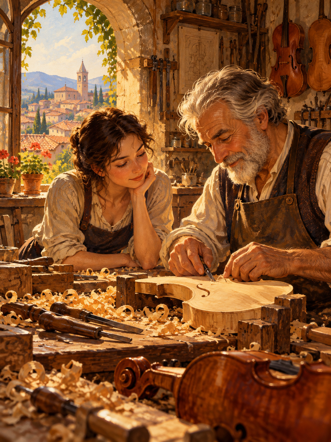The Violin Maker's Hands