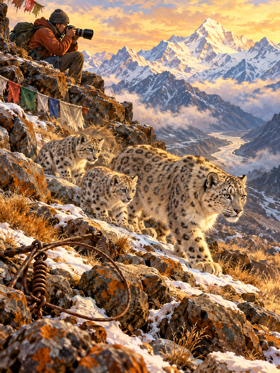 The Snow Leopard's Shadow
