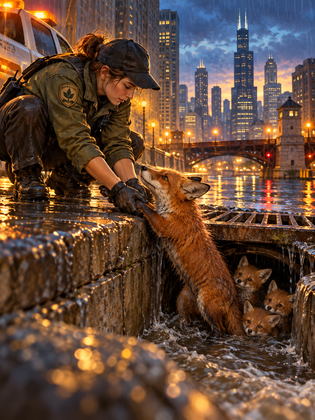 The Fox in the Drain