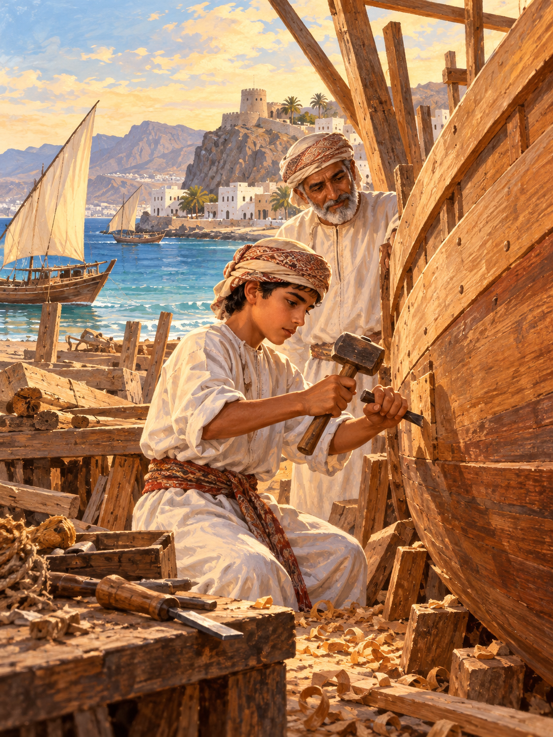 The Omani Dhow Builder