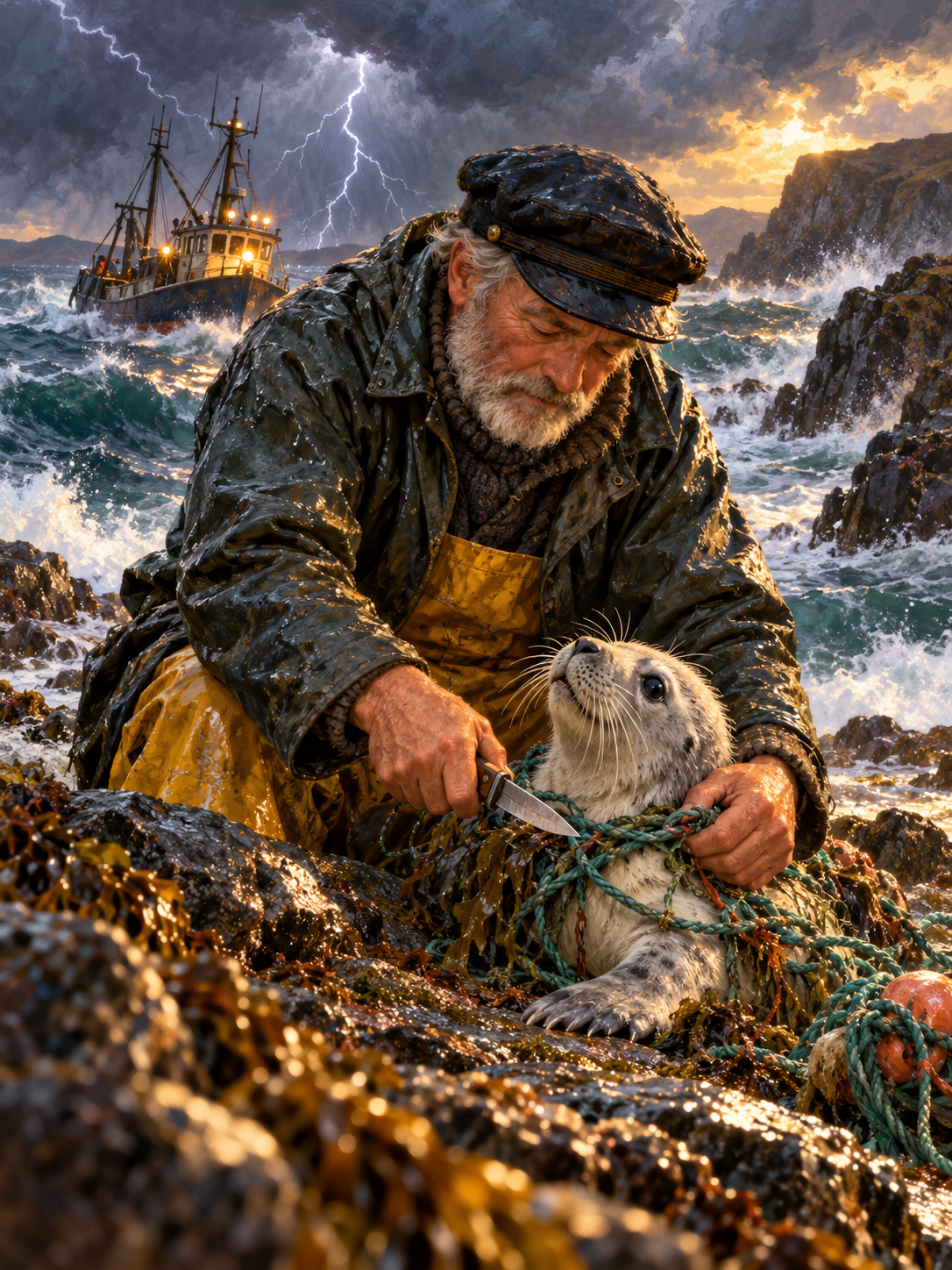 The Net-Tangled Seal